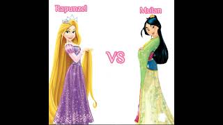 Rapunzel vs Mulan || Disney's wonderful world