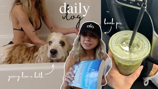 productive vlog: closet clean out, dating life update hehe + giving atty a bath 🐶