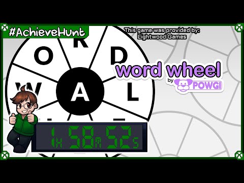#AchieveHunt - Word Wheel by POWGI (XSX) - 1000G in 1h 58m 52s!