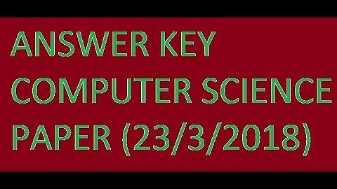 Answer Keys 2018 c++ paper 23/3/2018 Q2