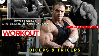 CRAZY ARMS  PUMP//ΠΡΟΠΟΝΗΣΗ ΧΕΡΙΩΝ //3 WEEKS OUT//EP33SEO3