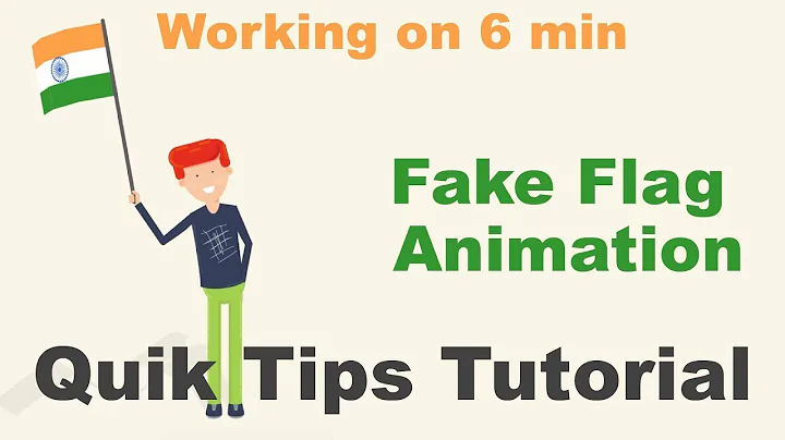 How to Make Flag Fake Animation   After Effects Tutorial No plugin