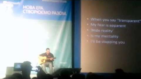 SWIT Kyiv 2013, Roy Osherove (Song about broken build)