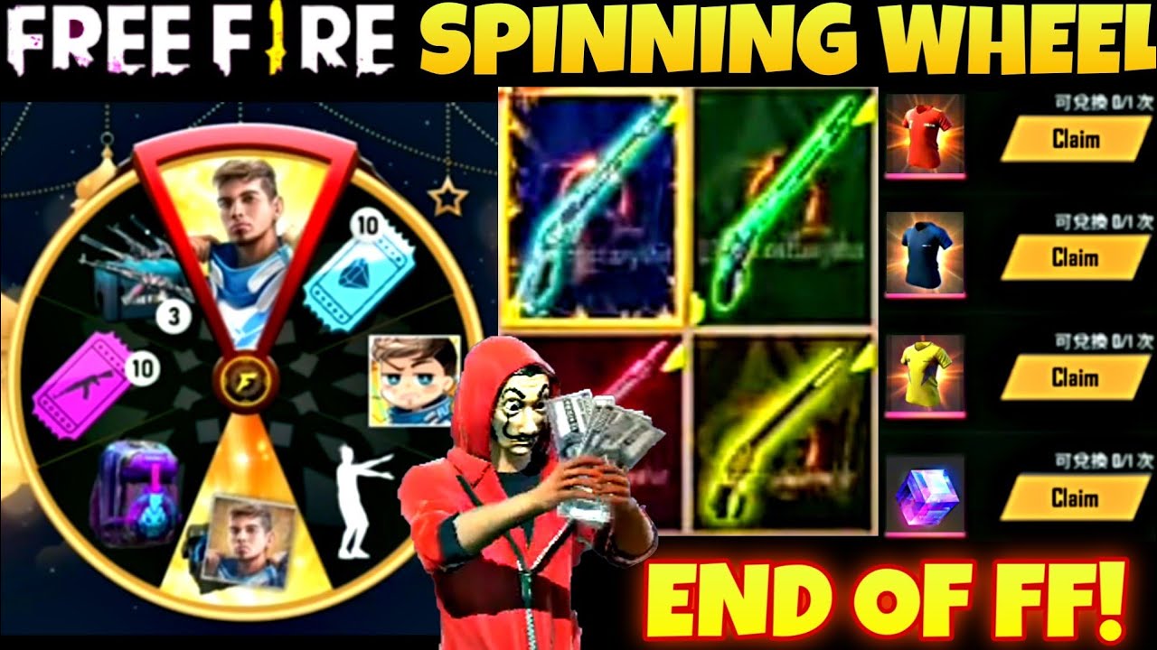 FREE FIRE NEW SPINNING WHEEL EVENT M1887 INCUBATOR PLAN BERMUDA