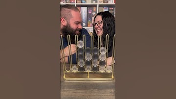 Golden Connect Four? Come Play Umbra Stax With Us! #boardgames #couple
