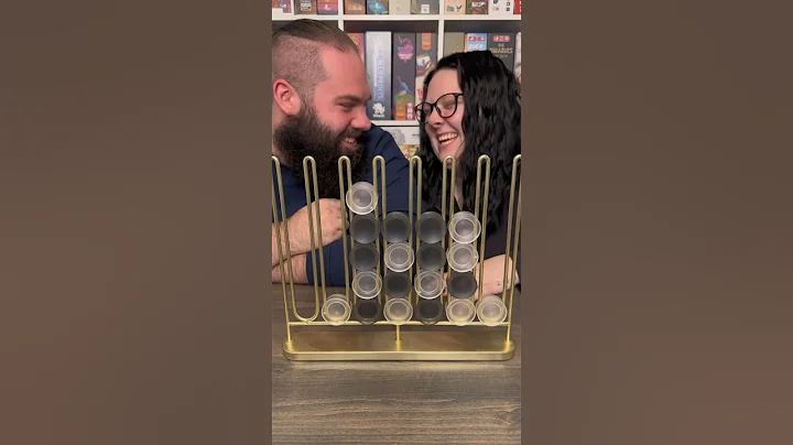 Golden Connect Four? Come Play Umbra Stax With Us! #boardgames #couple