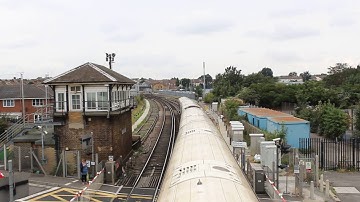 class 375 Gillingham level Crossing