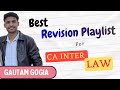 FREE Revision Playlist for Law | CA Inter May+Sep 26 📚 @CAbyVCGurukul
