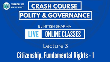 Intense Revision Programme 2021 (Crash Course)- Polity Lecture 3 (Open for all) #IAS #UPSC #Polity