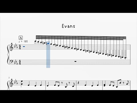 【ピアノ楽譜】Evans