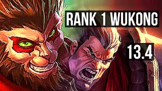 WUKONG vs DARIUS (TOP) | Rank 1 Wukong, 6 solo kills, Dominating | TR Grandmaster | 13.4