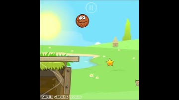 Red Ball 4 Basketball double jump in valley for star Level 14