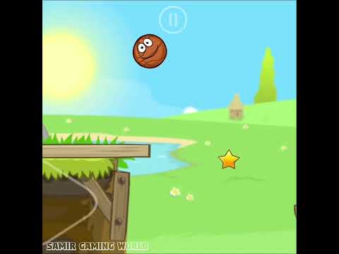Red Ball 4 Basketball double jump in valley for star Level 14