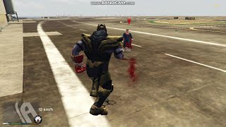 GTA5 Танос против Супермена | Thanos vs. Superman #gta5 #mods #x1belnis