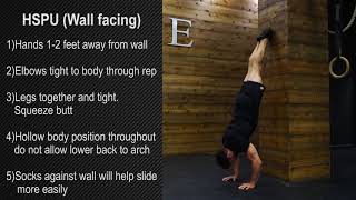 Handstand Push-up (Wall Facing) – Warriorz Health & Fitness