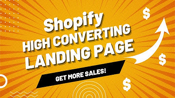 Shopify High Converting Landing Page Design to Get more sales