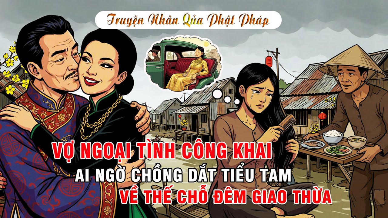 Vợ Ngoại Tình Công Khai Ai Ngờ Chồng Rước Tiểu Tam Về Thế Chỗ Đêm 30 | Chuyện Nhân quả Phật Pháp