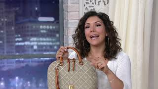 Dooney & Bourke Coated Cotton Zip Zip Satchel on QVC