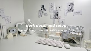 aesthetic desk decor and setup - YouTube