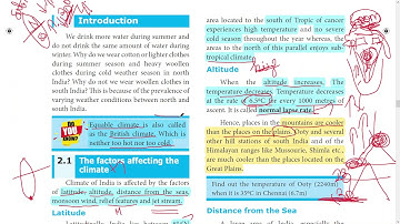 Std 10th Lesson 2 Climate and Natural Vegetation of India Part 1