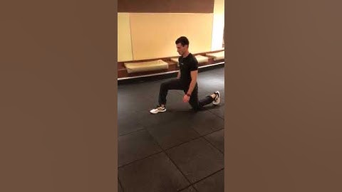 Lunge Stretch Elbow to Instep