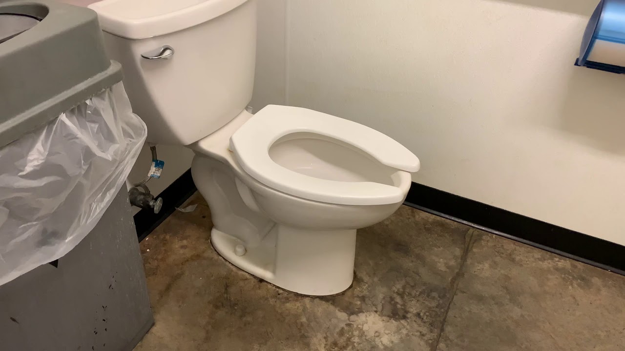 🚽 bathroom tour American standard pressure flush toilet YouTube