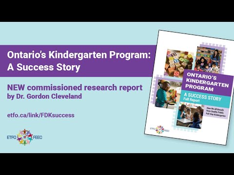 Full-Day Kindergarten Report - Dr. Gordon Cleveland