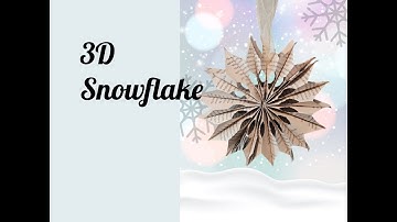Vintage Pages, Frosty Magic: 3D Snowflake Tutorial