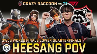 [ HeeSang ] Enemies = Downloaded | Crazy Raccoon vs T1 | OWCS World Finals Lower Quarterfinals