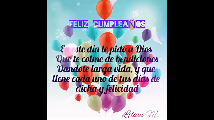 FELIZ CUMPLEAÑOS