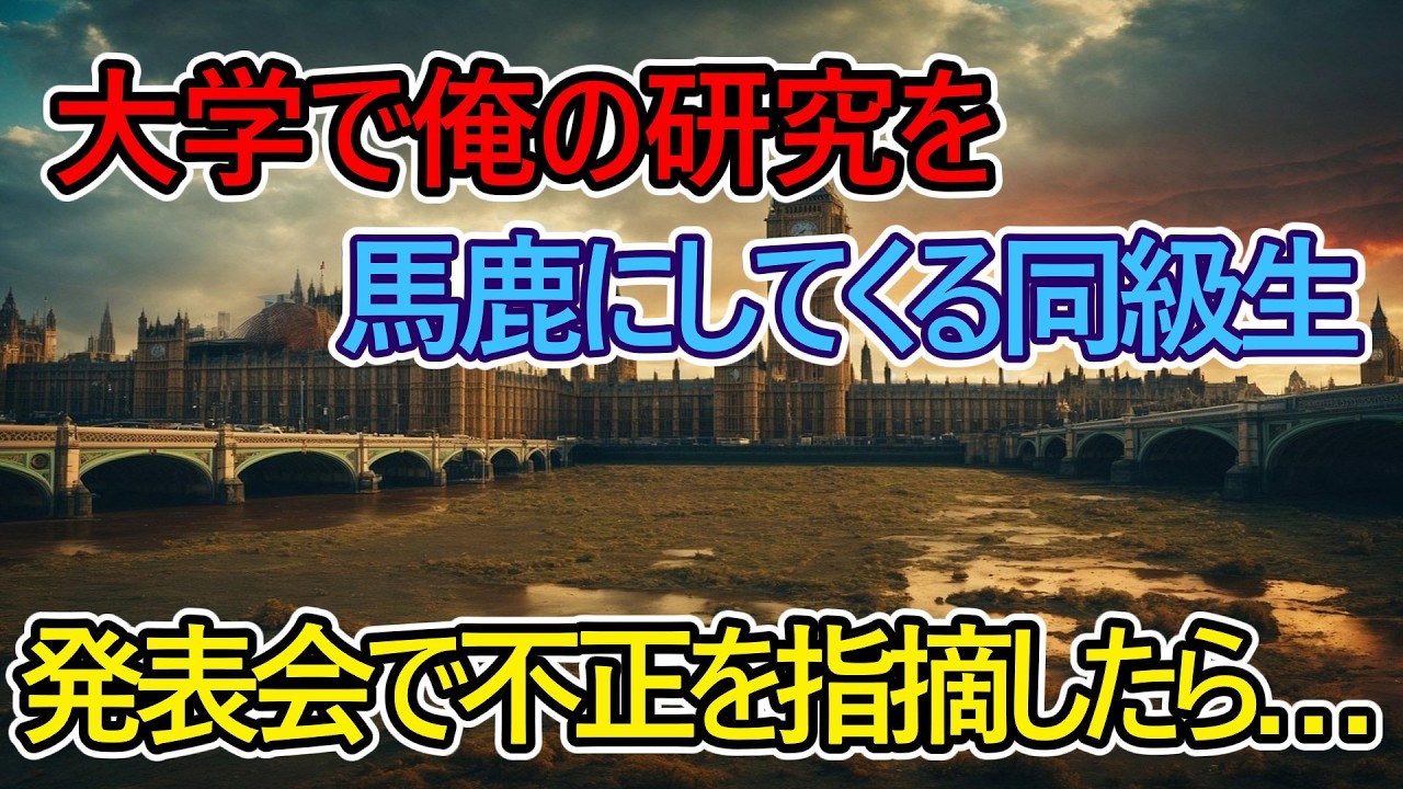 【猫ミーム】大学で俺の研究を馬鹿にする同級生。発表会で不正を指摘したら…【スカッと】