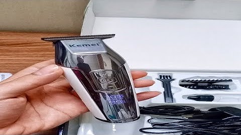 Review Tông đơ chấn viền Kemei 5027 pin siêu trâu (  L h  09.666.25755 )