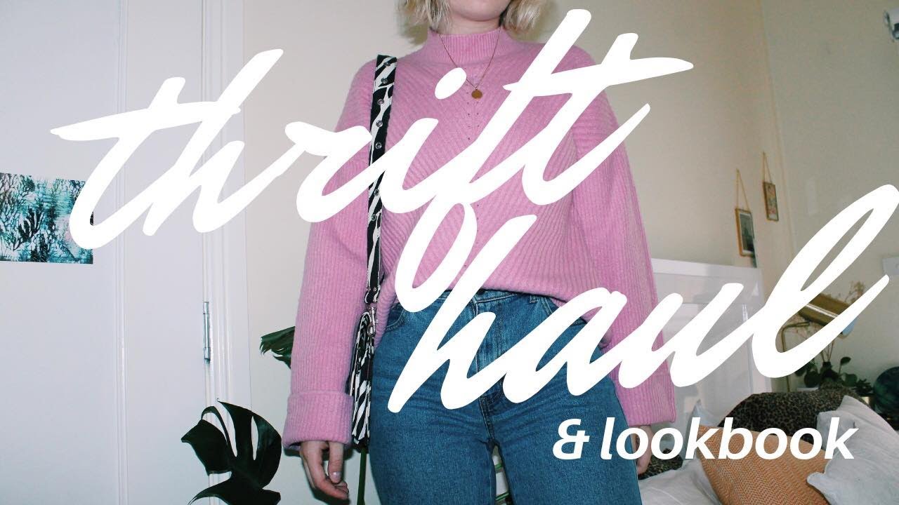 THRIFT HAUL & LOOKBOOK // thrifted outfit ideas!
