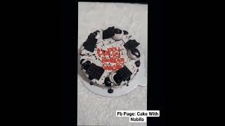 cake with nabila chocolate theme