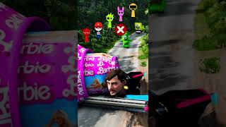 Gummybear Va Spiderman Vs Ironman Vs Barbie Vs Mcqueen Vs Bollard Vs Yashl416 beamng automobile