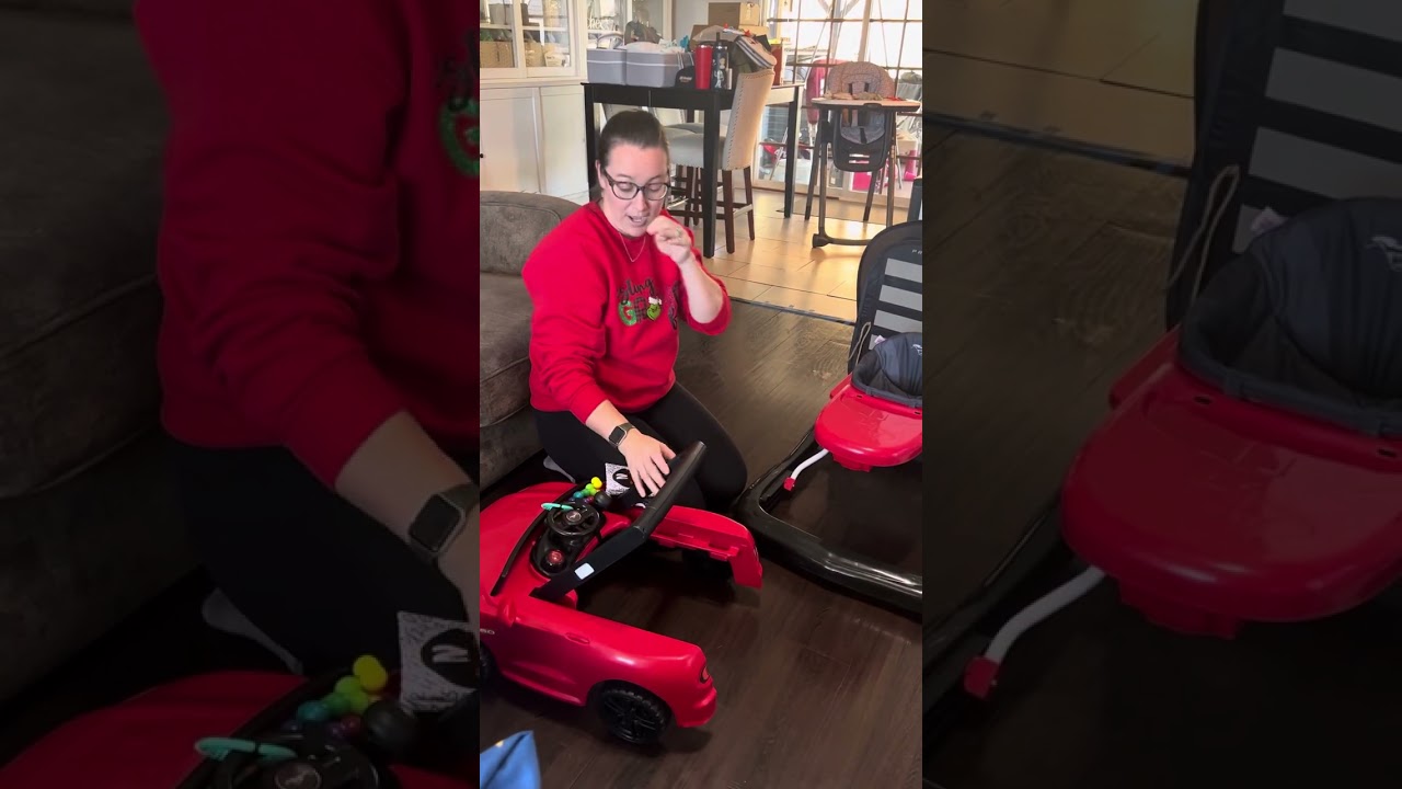 Bright Starts Ford 3 Ways to Play Walker, Red