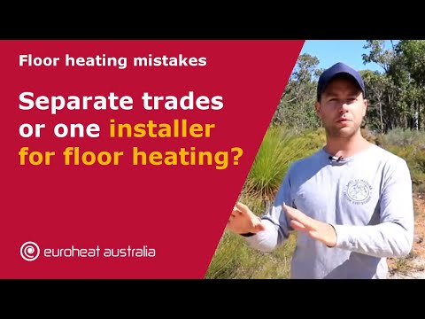 Phil from Euroheat at Eagle Bay, explaining what happens when separate trades install one heating system