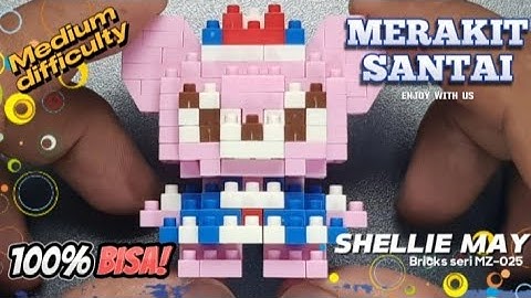 Merakit santai Lego Bricks Shellie May seri MZ-025