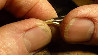 Making a Channel Set Full Eternity Ring Recycled 18k Yellow Gold and Natural Princess Cut Diamonds