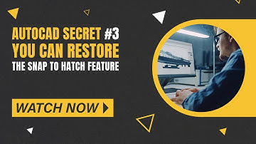 AutoCAD Tutorial - Restore The Snap To Hatch Feature