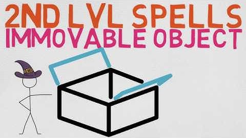2nd Level Spell #39: Immovable Object (5E)