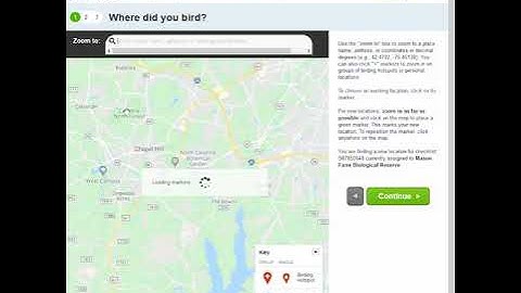 How to change the checklist location in eBird