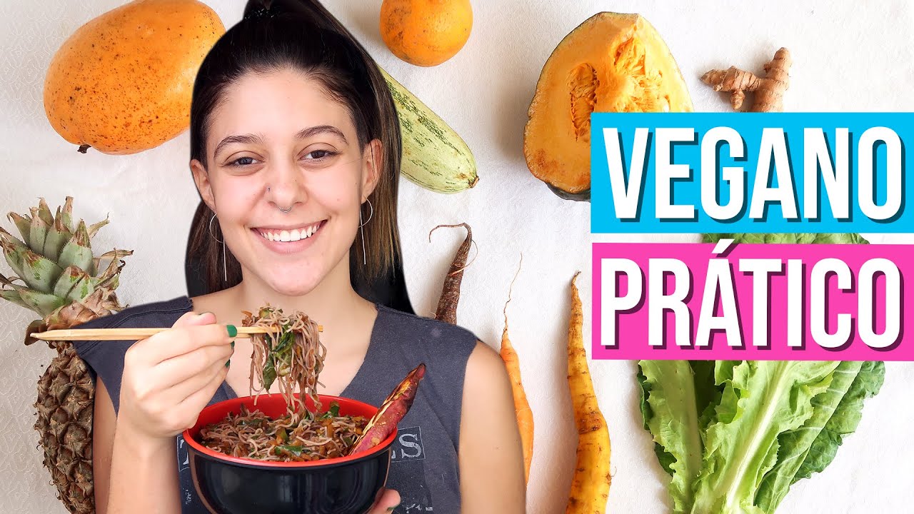 ALMOÇO VEGANO RAPIDÃO COM O QUE TEM NA GELADEIRA