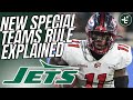 Breaking down the new special teams rule for nfl kickoffs  new york jets in a great spot