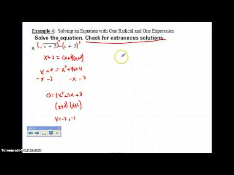 Solving Radical Equations