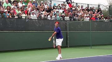 Roger Federer Serve In Super Slow Motion 3 - Indian Wells 2013 - BNP Paribas Open