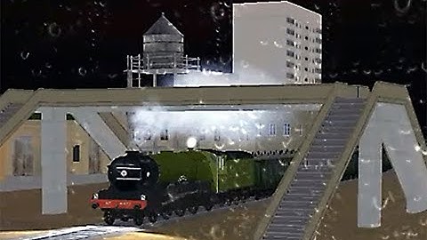 Train Sim - India Using Flying Scotsman at Rainny Night - Simulasi Kereta Api