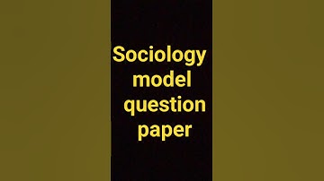 sociology model question paper 1st PUC and 2nd PUC in 2023- 24#study #reading #model question paper#