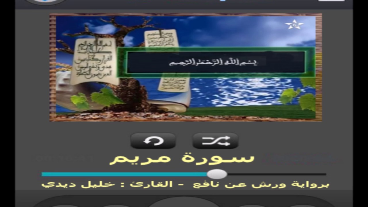 سورة مريم برواية ورش عن نافع القارئ خليل ديدي