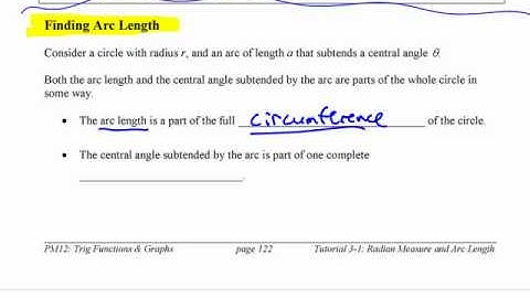 PM12 - 3.1 Radian Measure & Arc Length - part 5